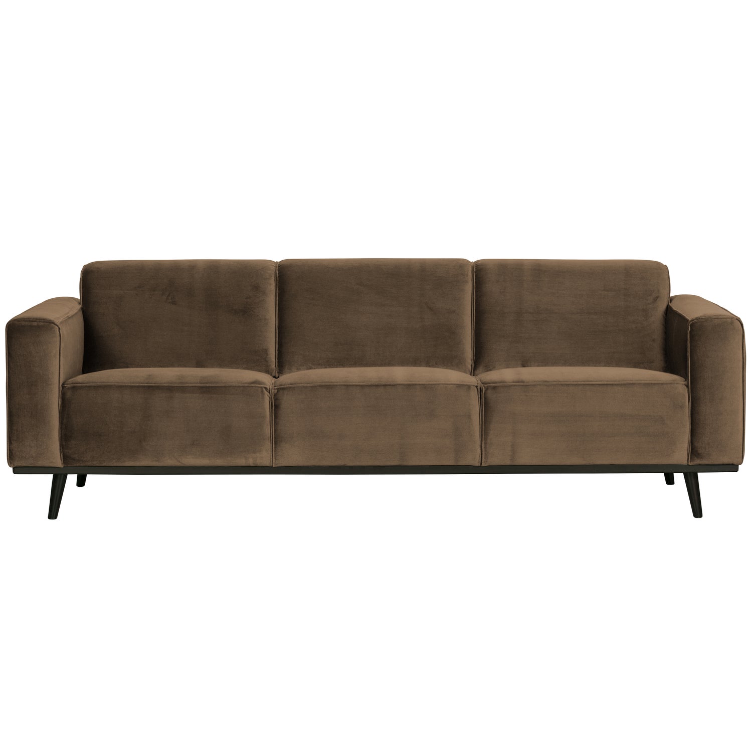 STATEMENT 3-SITZER SOFA 230 CM SAMT TAUPE 377088-12