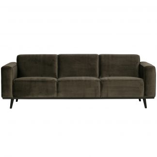 STATEMENT 3-SITZER SOFA 230 CM SAMT WARMEN GRUN 377088-156