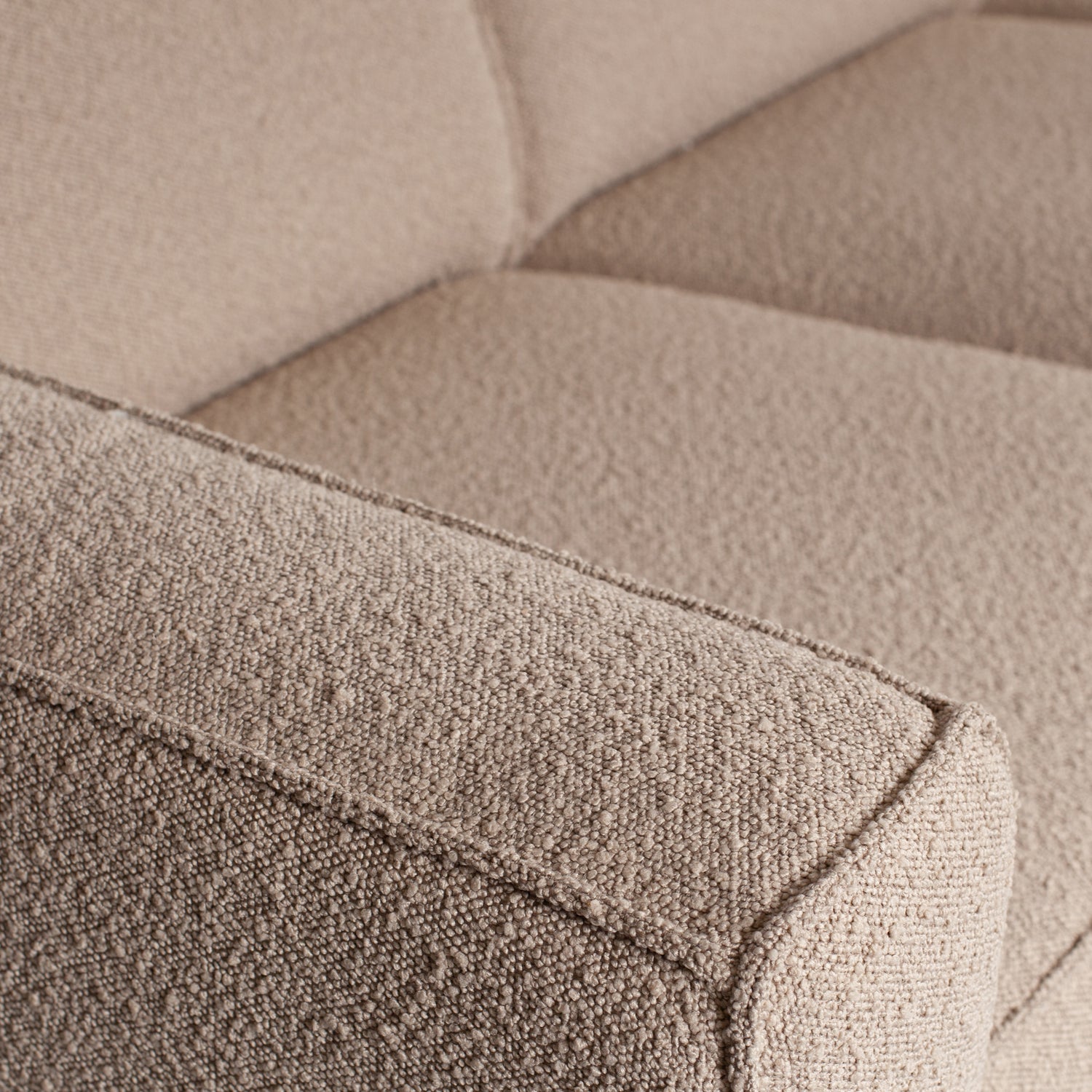 STATEMENT 3-SITZER SOFA 230 CM BOUCLE BEIGE 377088-B – Bild 6