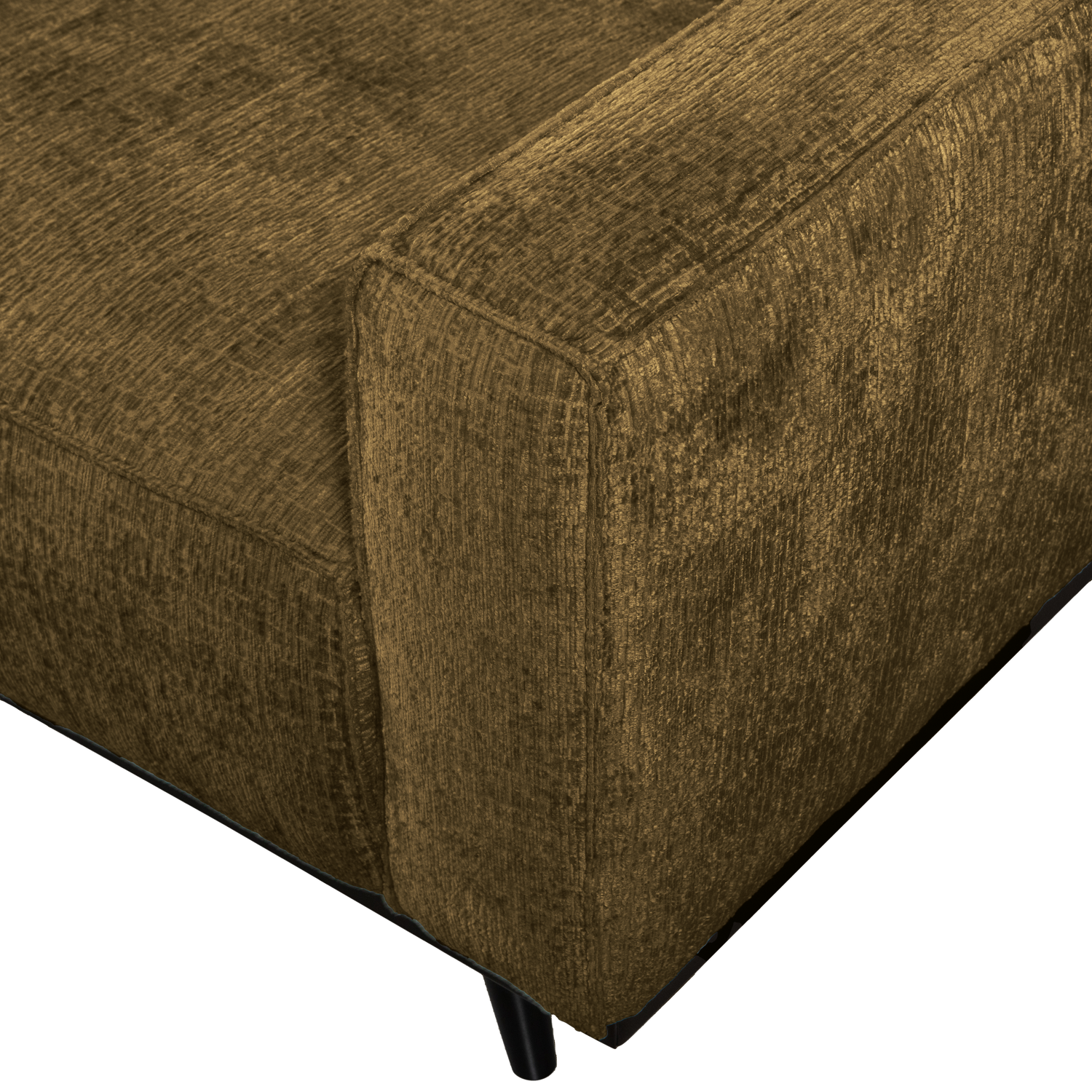 STATEMENT 3-SITZER SOFA 230 CM STRUCTURE VELVET BRASS 377088-BR – Bild 4