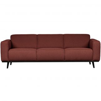 STATEMENT 3-SITZER SOFA 230 CM BOUCLE KASTANIE BRAUN 377088-C