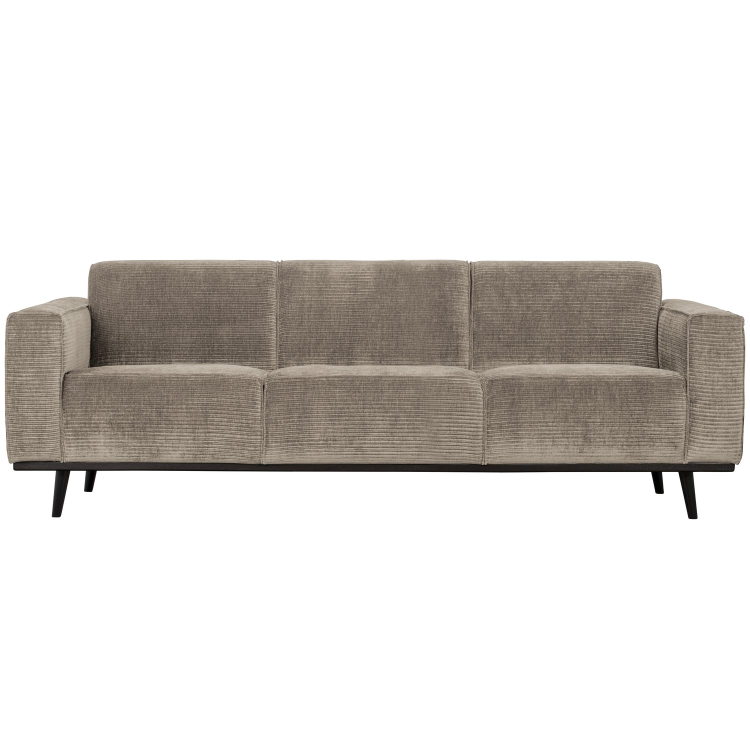 STATEMENT 3-SITZER SOFA 230 CM GERIPPTER STOFF KLEI GRAU 377088-L