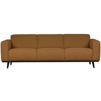 STATEMENT 3-SITZER SOFA 230 CM BOUCLE BUTTERGELB 377088-U
