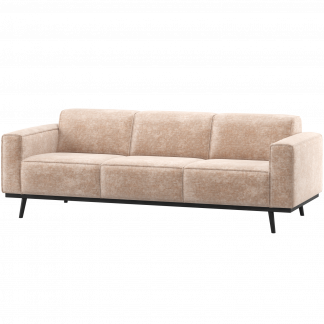 STATEMENT 3-SITZER SOFA 230 CM CHENILLE VELVET NATUR 377088-VN