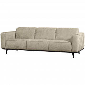 STATEMENT 3-SITZER SOFA 230 CM STRUCTURE VELVET WHEATFIELD 377088-WH