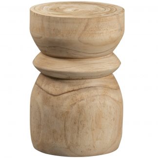 BIKKEL HOCKER HOLZ NATURE 40xO28CM 377152-N