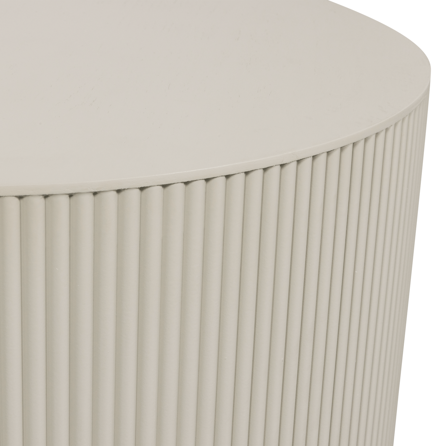SANNE BEISTELLTISCH RONDE MDF ANTIK BEIGE 377297-A – Bild 4