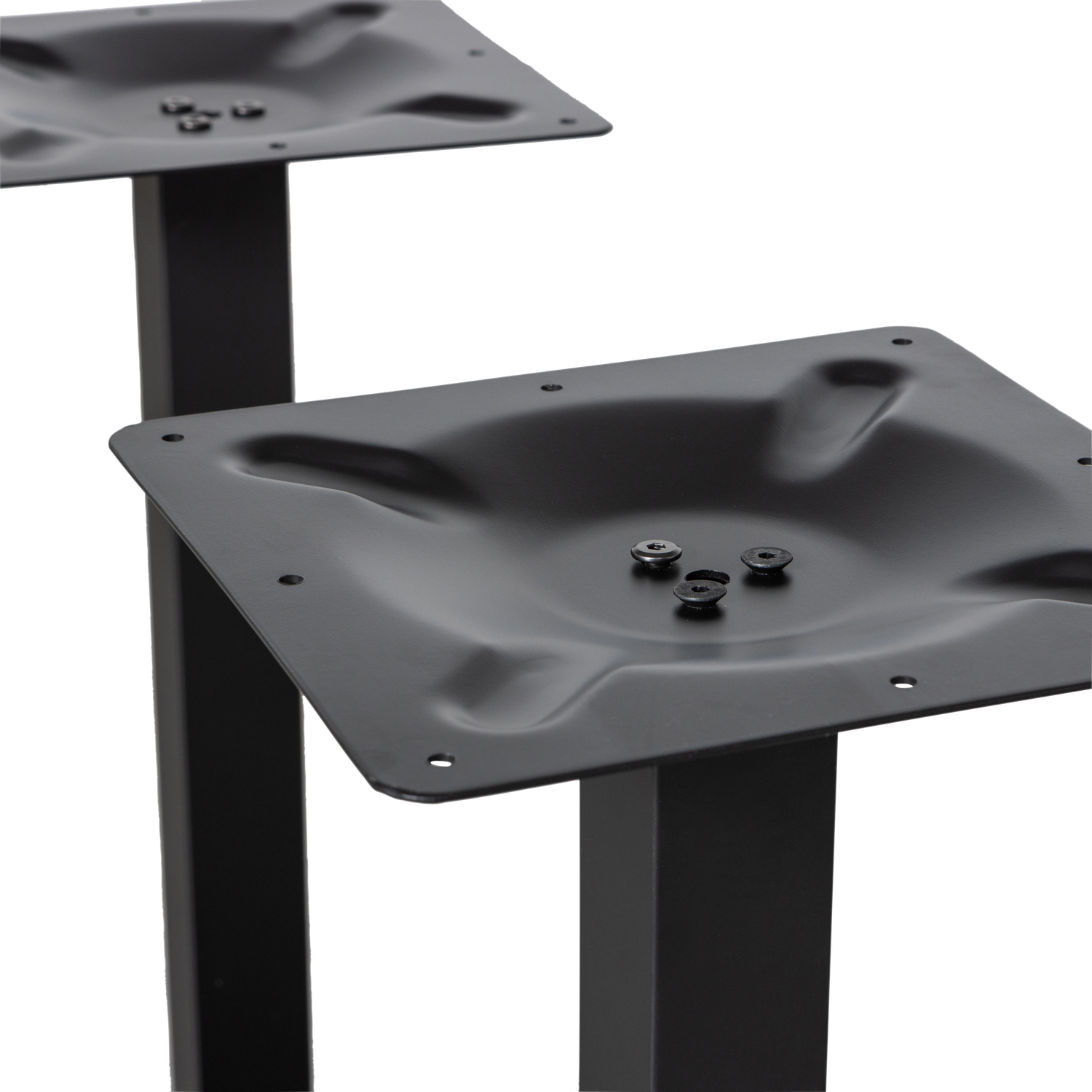 BISTRO DOPPELTER VIERKANTROHRFUSS METALL MATTSCHWARZ 377346 – Bild 6