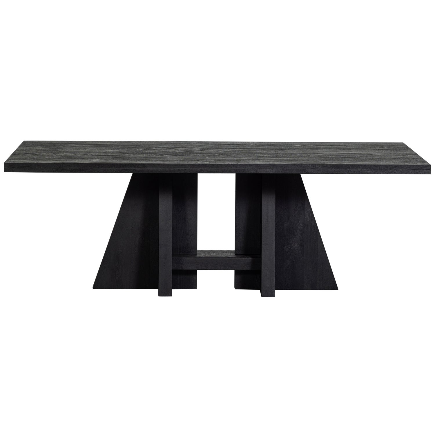 KEAN ESSTISCH MIT MITTELBEIN MANGO HOLZ SCHWARZ 220x100CM 377382-Z – Bild 3