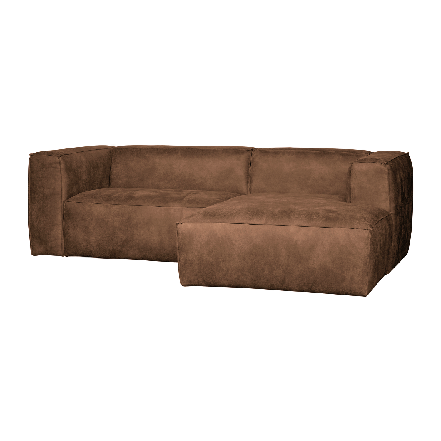 BEAN CHAISE LONGUE SOFA RECHTS ECOLEDER COGNAC 377433-B
