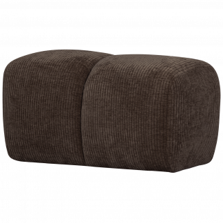 MOJO HOCKER GERIPPTER STOFF BRAUN 377450-B