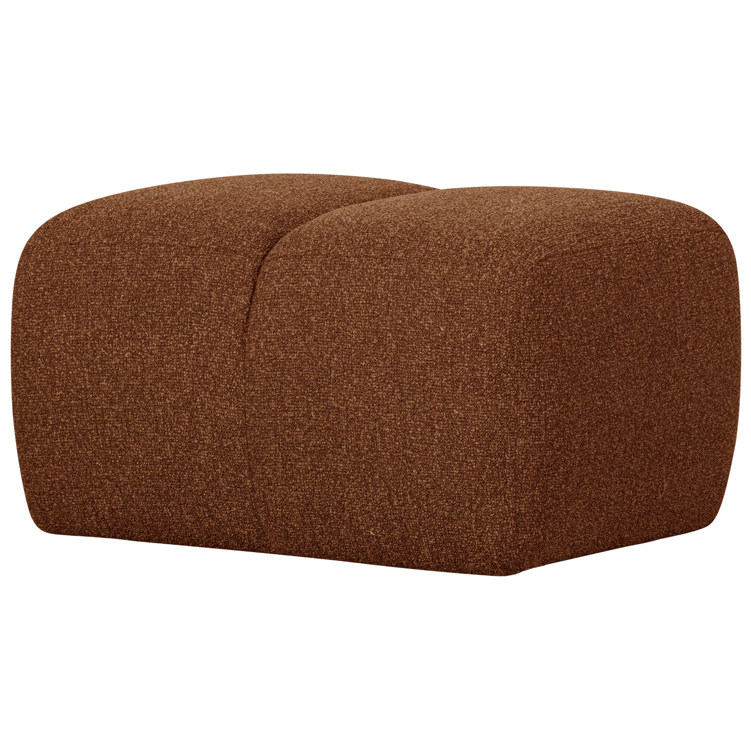 MOJO HOCKER BOUCLE ROSTBRAUN MELIERT 377450-RM