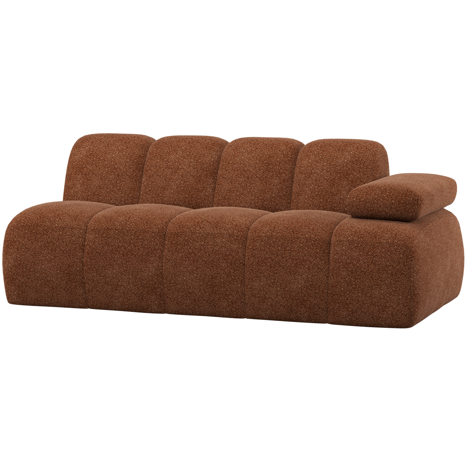 MOJO 2-SITZER ELEMENT ARM RECHTS WOLLE ROSTBRAUN 377457-WR