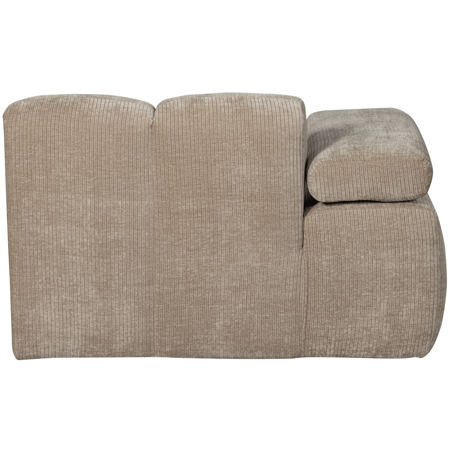 MOJO CHAISE LONGUE LINKS GERIPPTER DUNKLER SAND 377459-D – Bild 6