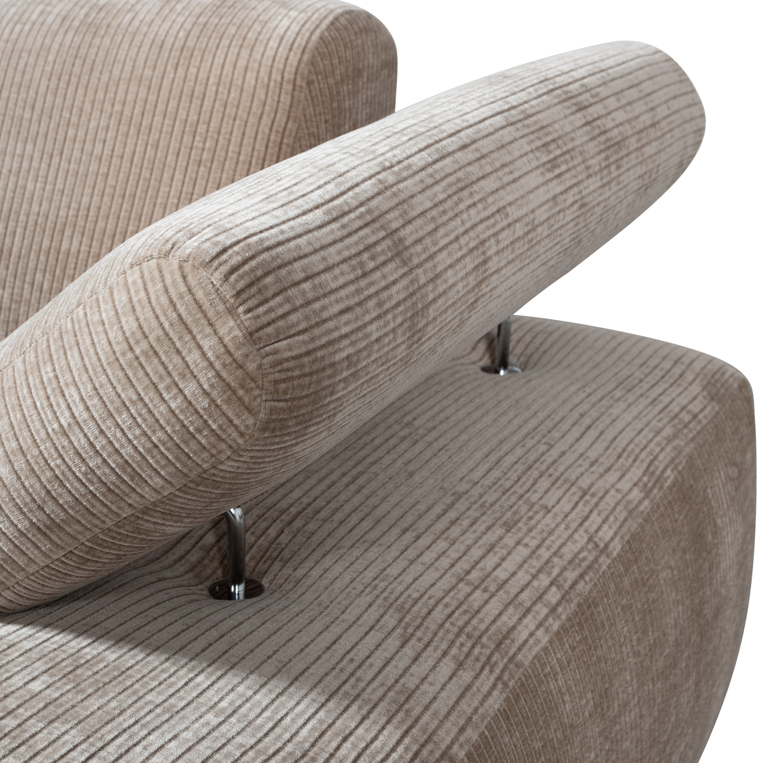 MOJO CHAISE LONGUE RECHTS GERIPPTER DUNKLER SAND 377460-D – Bild 9
