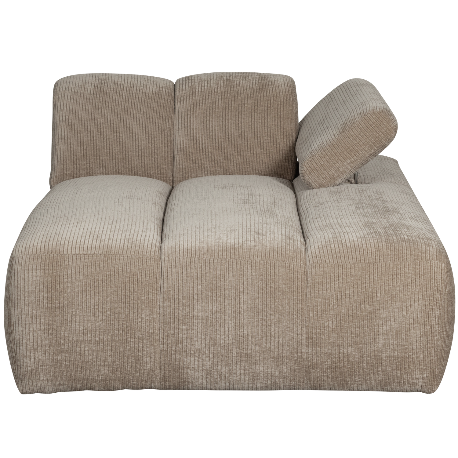 MOJO CHAISE LONGUE RECHTS GERIPPTER DUNKLER SAND 377460-D – Bild 3