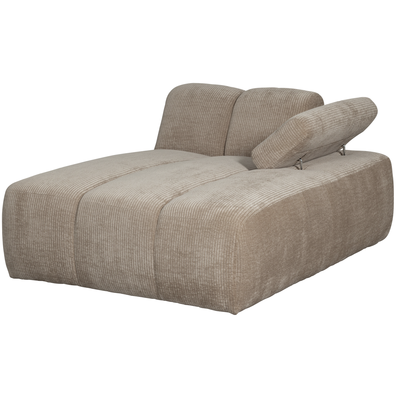 MOJO CHAISE LONGUE RECHTS GERIPPTER DUNKLER SAND 377460-D – Bild 4