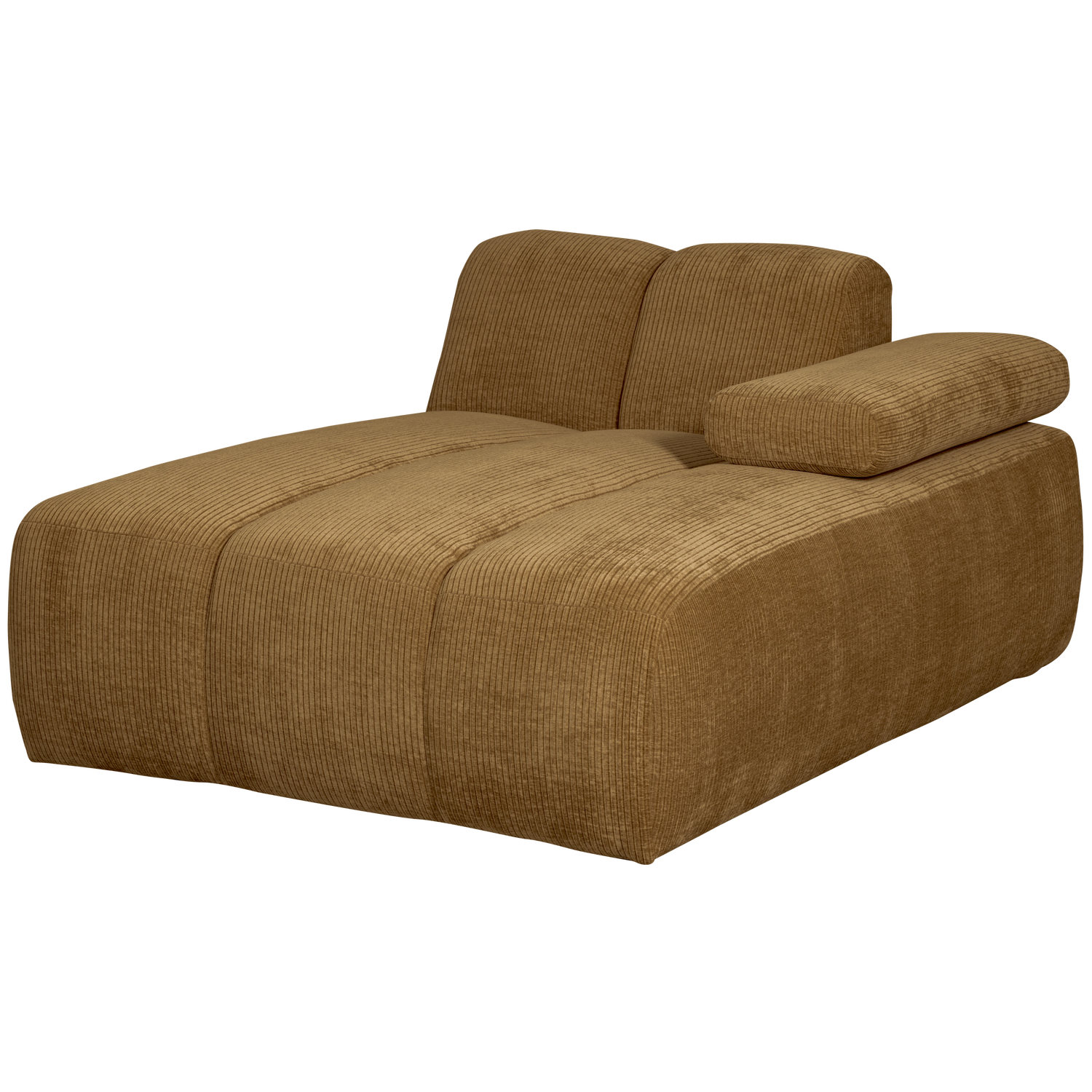MOJO CHAISE LONGUE RECHTS GERIPPTER HONIGGELB 377460-H