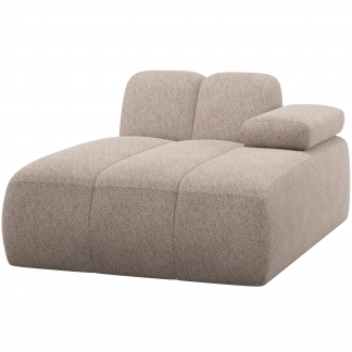 MOJO CHAISE LONGUE RECHTS WOLLE DUNKELSAND 377460-WD