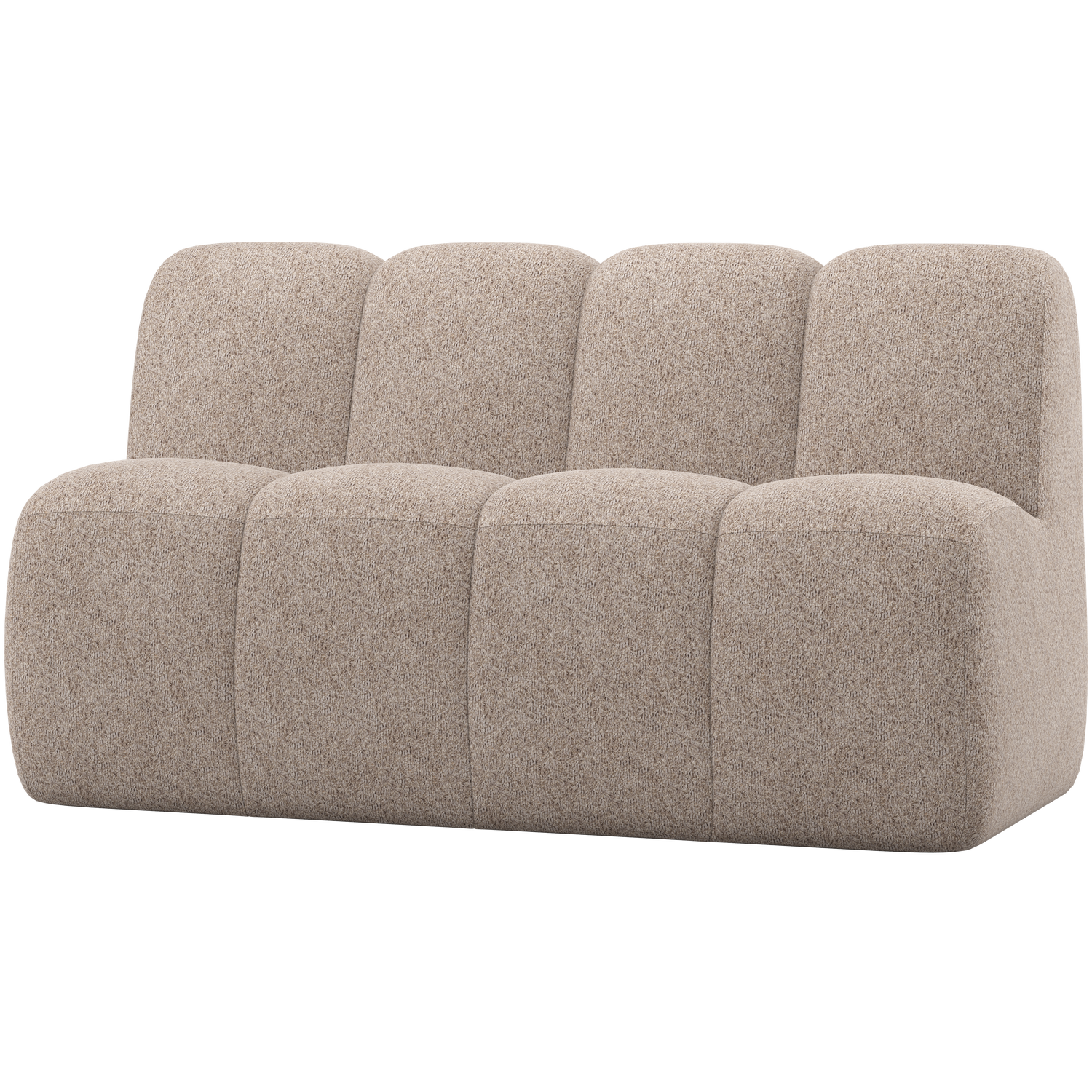 MOJO ESSBANK 164 CM MIT RUCKENLEHNE WOLLE DUNKELSAND 377462-WD
