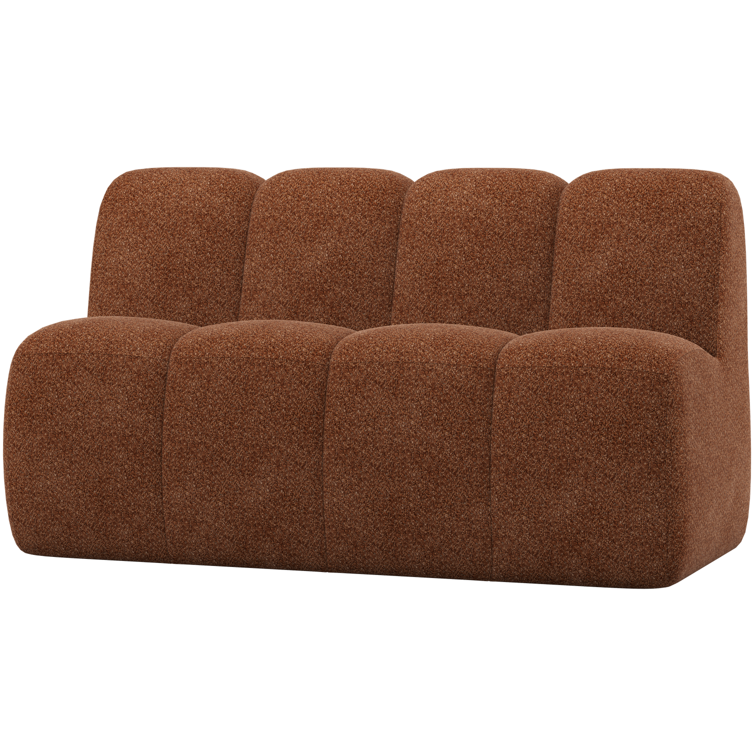 MOJO ESSBANK 164 CM MIT RUCKENLEHNE WOLLE ROSTBRAUN 377462-WR