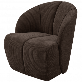 MOJO DREHSESSEL GERIPPTER STOFFBRAUN 377463-B