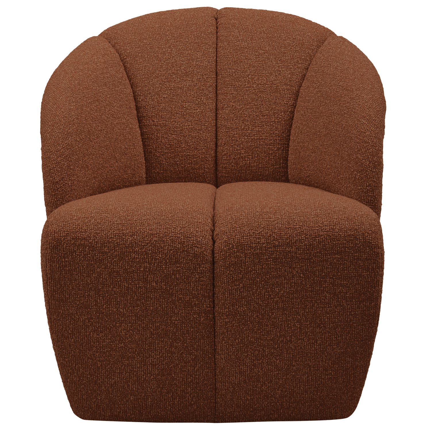 MOJO DREHSESSEL BOUCLE ROSTBRAUN MELIERT 377463-RM – Bild 2