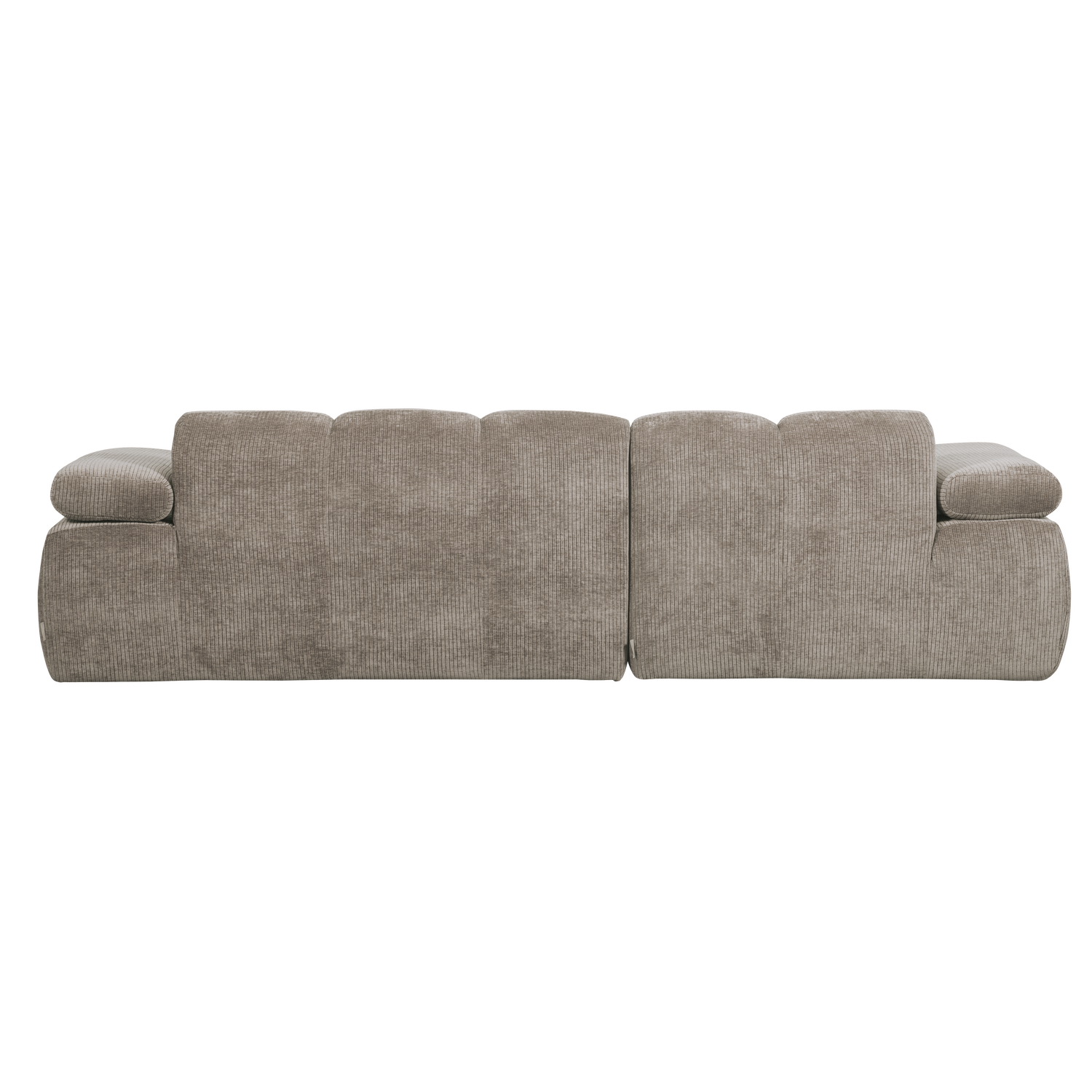 MOJO CHAISE LONGUE SOFA LINKS GERIPPTER STOFFDUNKLER SAND 377464-D – Bild 6