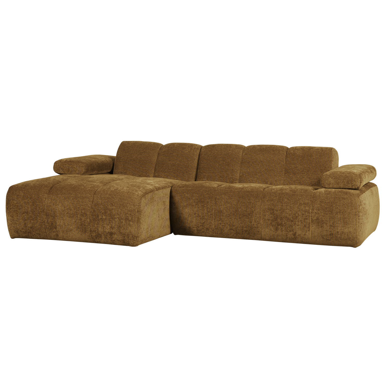 MOJO CHAISE LONGUE SOFA LINKS GERIPPTER STOFFHONIGGELB 377464-H
