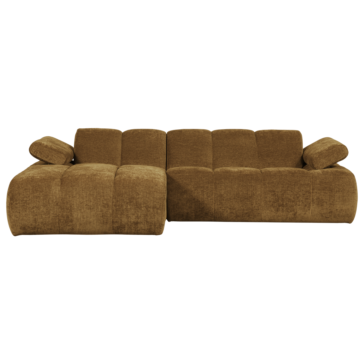 MOJO CHAISE LONGUE SOFA LINKS GERIPPTER STOFFHONIGGELB 377464-H – Bild 4