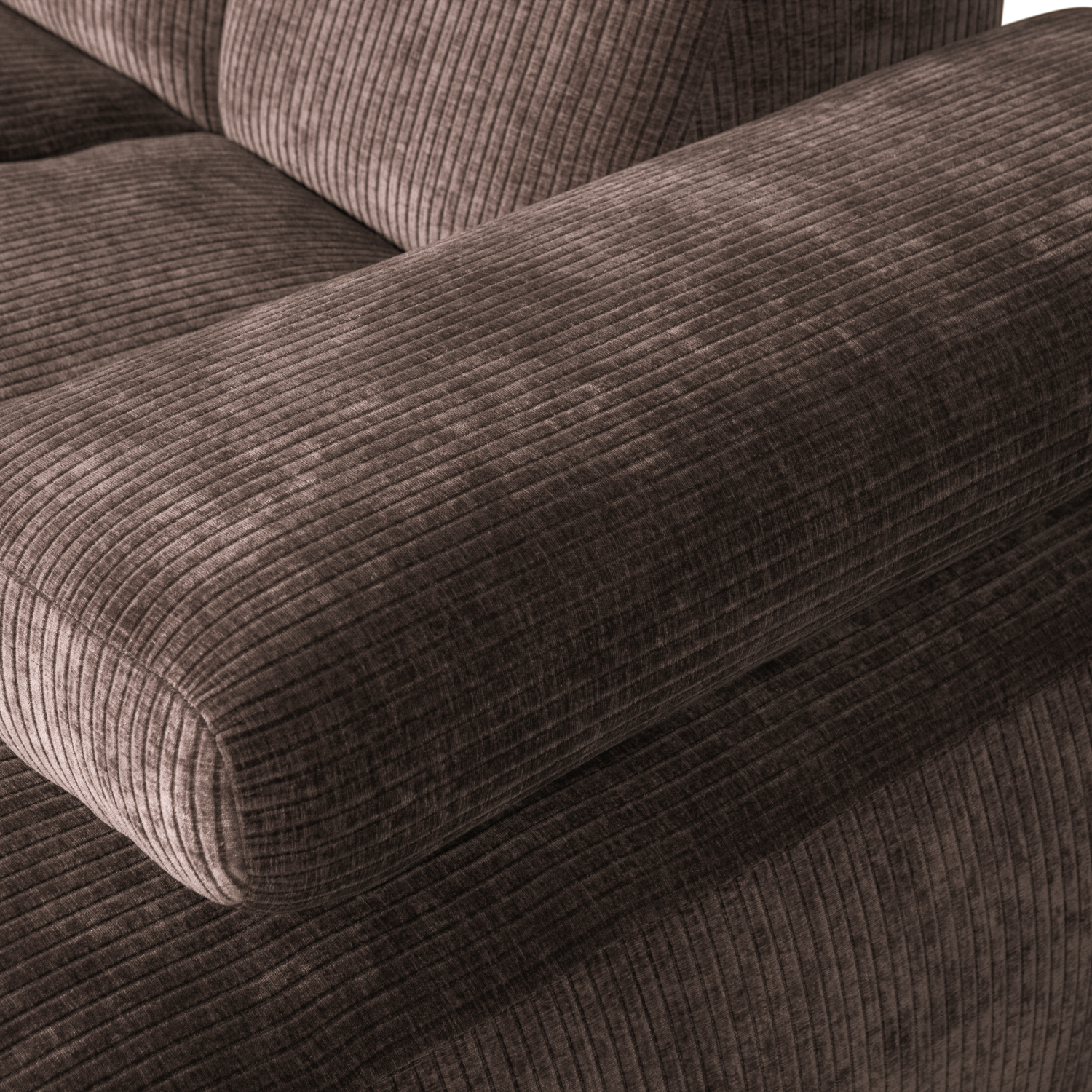MOJO CHAISE LONGUE SOFA RECHTS GERIPPTER STOFFBRAUN 377465-B – Bild 7