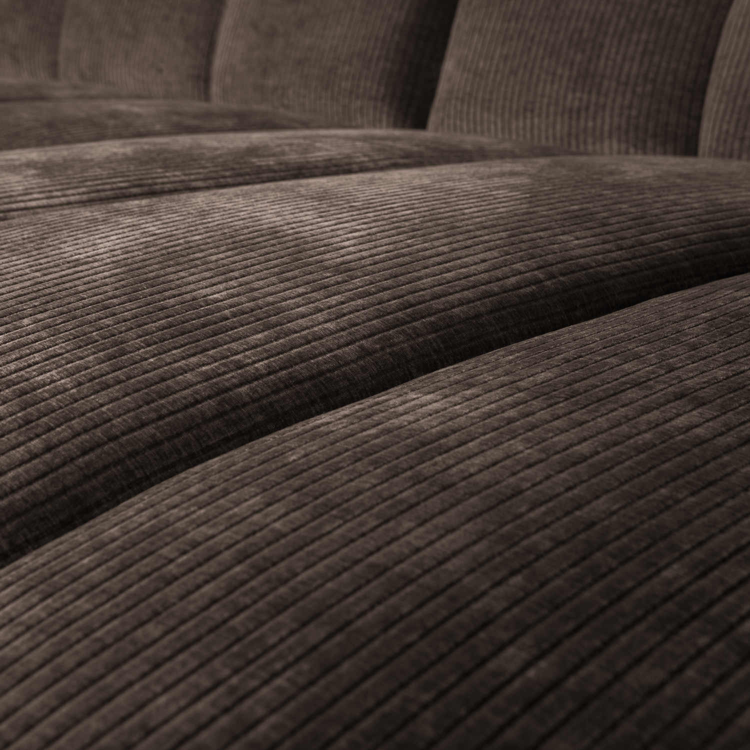 MOJO CHAISE LONGUE SOFA RECHTS GERIPPTER STOFFBRAUN 377465-B – Bild 8