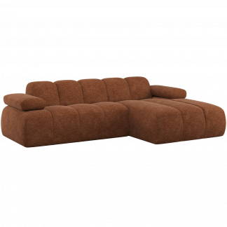 MOJO CHAISELONGUE SOFA RECHTS WOLLE ROSTBRAUN 377465-WR