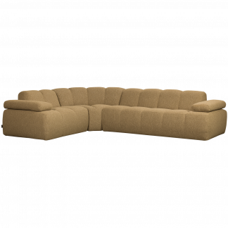 MOJO ECKBANK LINKS BOUCLE GELBBRAUN MELANGE 377466-GM