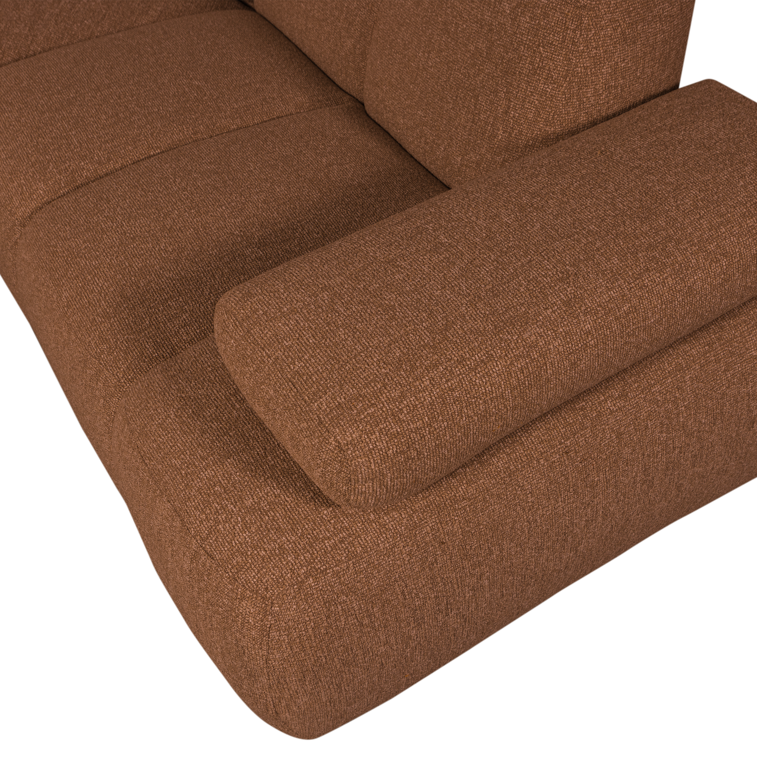 MOJO ECKBANK RECHTS BOUCLE ROSTBRAUN MELIERT 377467-RM – Bild 6