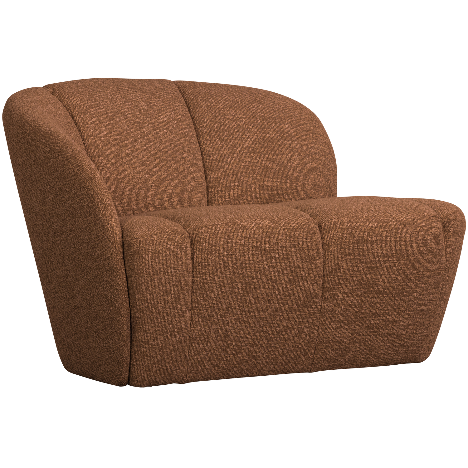 MOJO 2-SITZER BANK LINKS BOUCLE ROSTBRAUN MELIERT 377469-RM