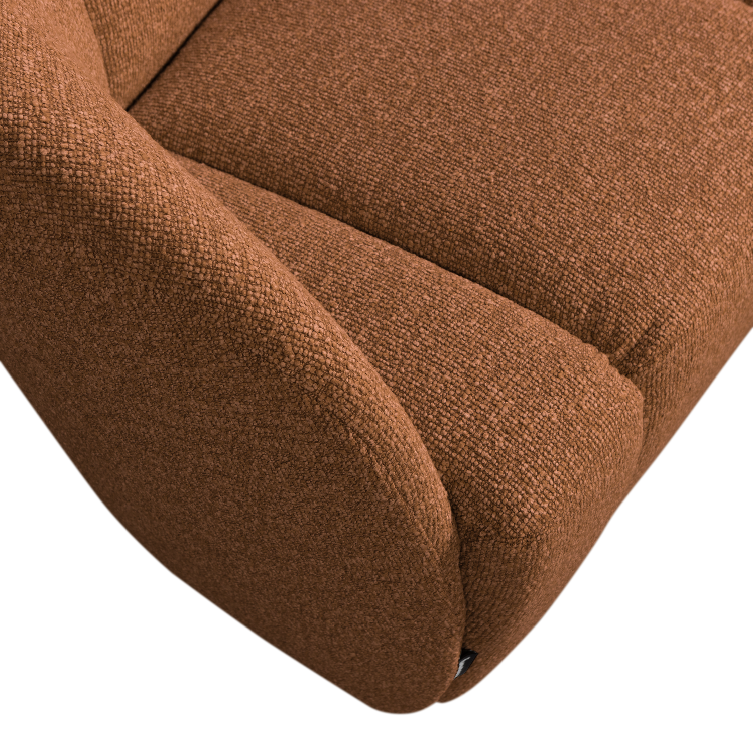 MOJO 2-SITZER BANK LINKS BOUCLE ROSTBRAUN MELIERT 377469-RM – Bild 7