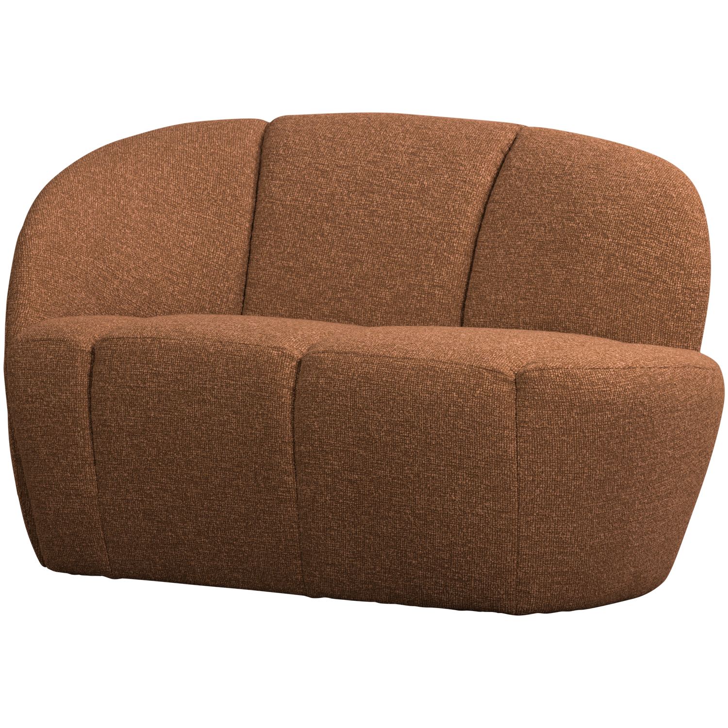 MOJO 2-SITZER BANK LINKS BOUCLE ROSTBRAUN MELIERT 377469-RM – Bild 3
