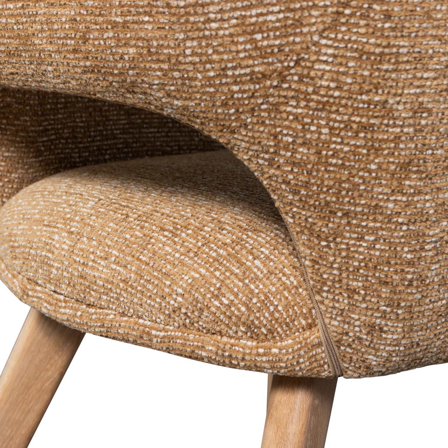 MURAT ESSZIMMERSTUHL GELB MIT HOLZFUSS NATUR 377492-GN – Bild 7