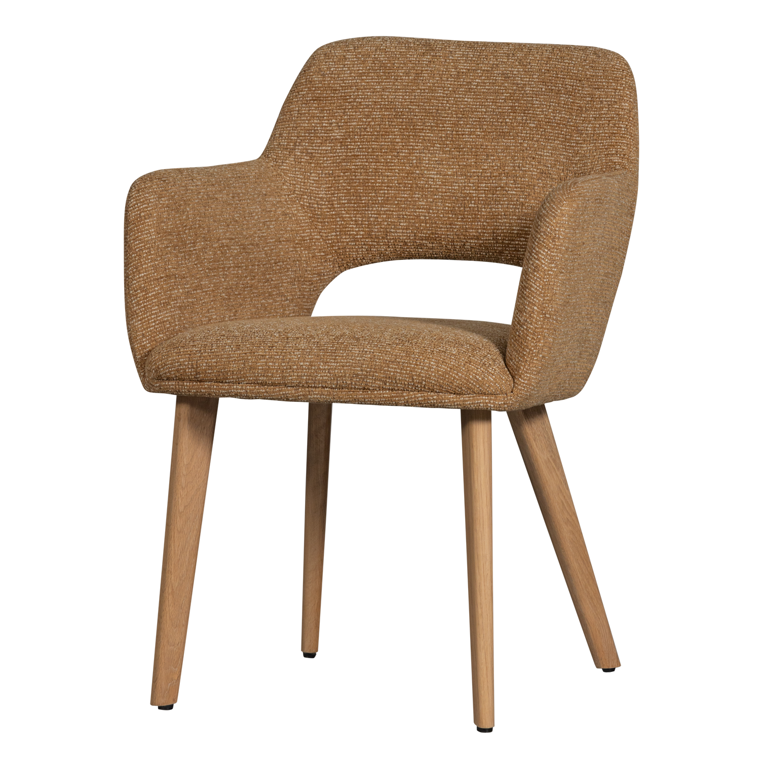 MURAT ESSZIMMERSTUHL GELB MIT HOLZFUSS NATUR 377492-GN