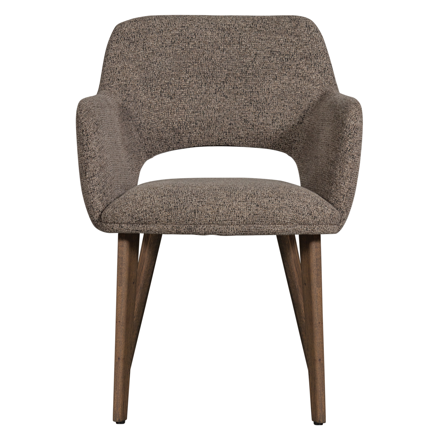 MURAT ESSZIMMERSTUHL TAUPE MIT HOLZFUSS BRAUN 377492-TM – Bild 4