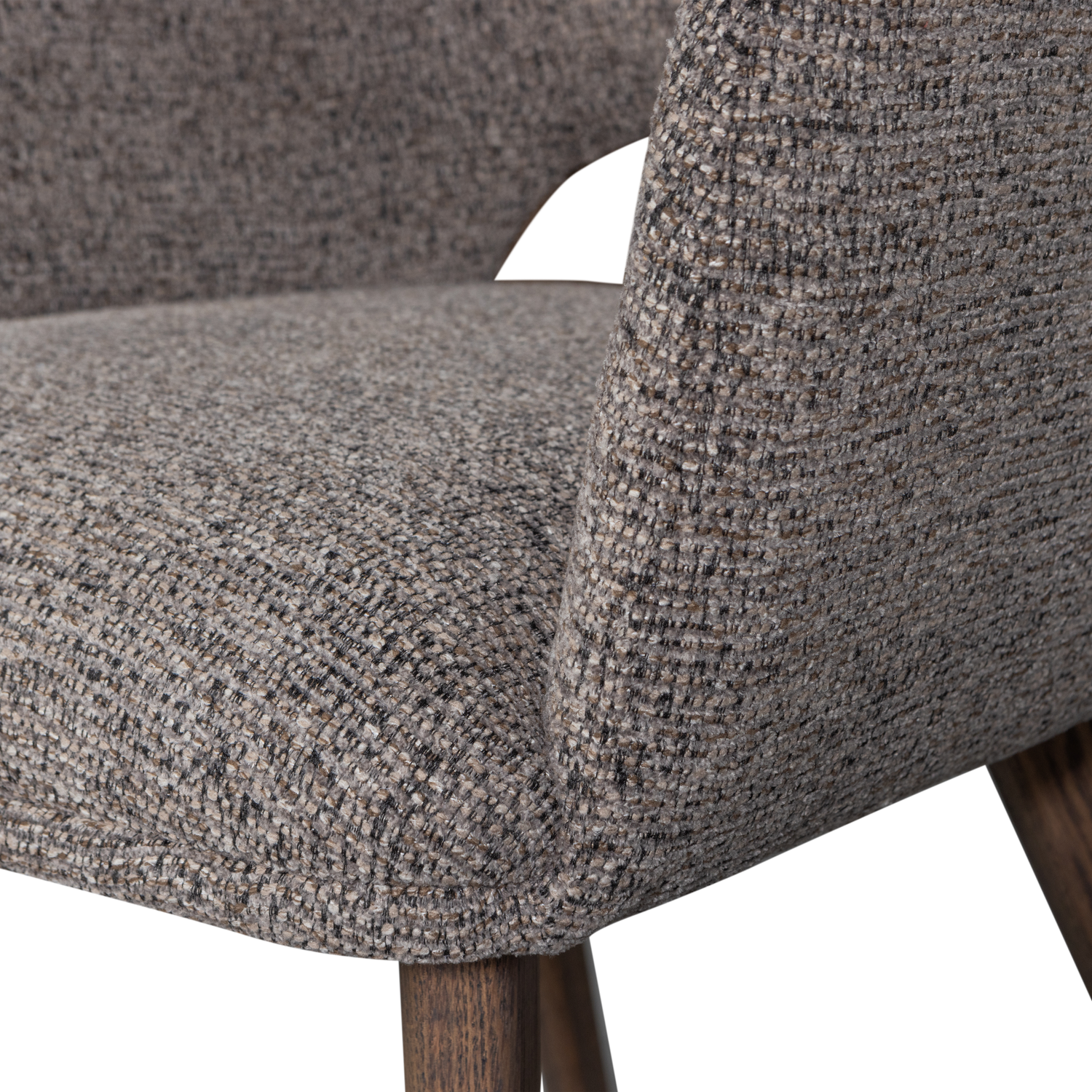 MURAT ESSZIMMERSTUHL TAUPE MIT HOLZFUSS BRAUN 377492-TM – Bild 8