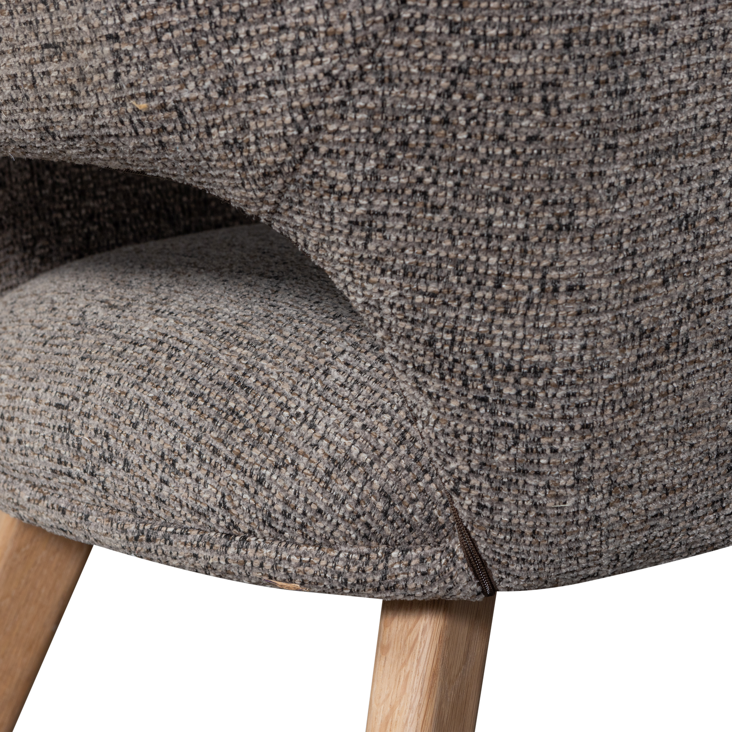 MURAT ESSZIMMERSTUHL TAUPE MIT HOLZFUSS NATUR 377492-TN – Bild 7
