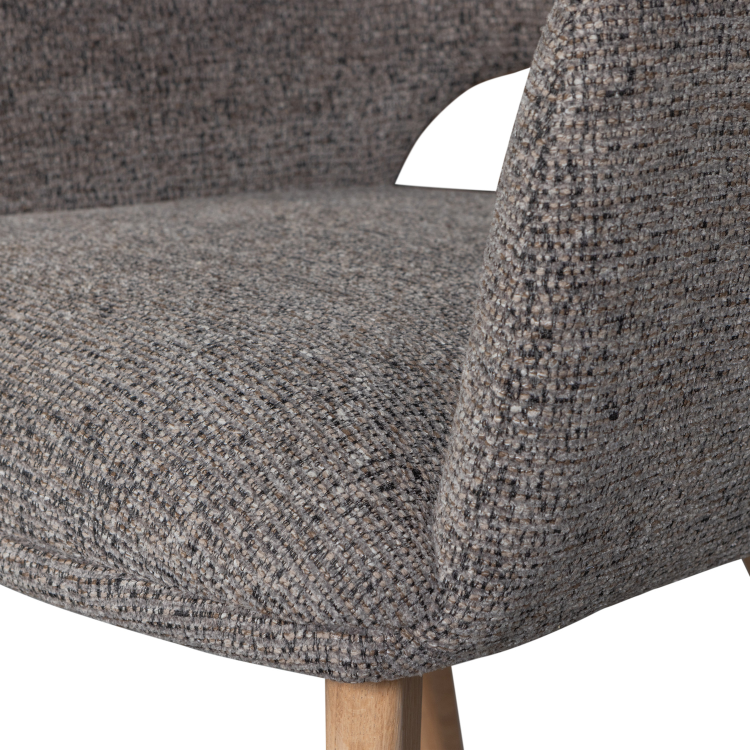 MURAT ESSZIMMERSTUHL TAUPE MIT HOLZFUSS NATUR 377492-TN – Bild 8