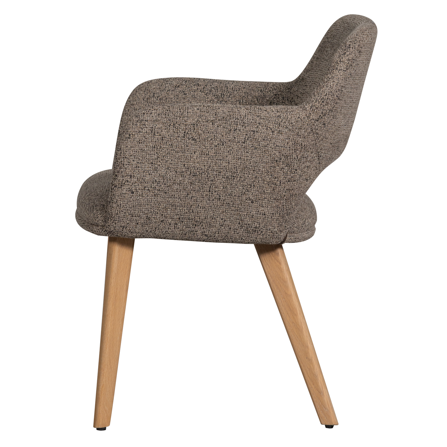 MURAT ESSZIMMERSTUHL TAUPE MIT HOLZFUSS NATUR 377492-TN – Bild 5