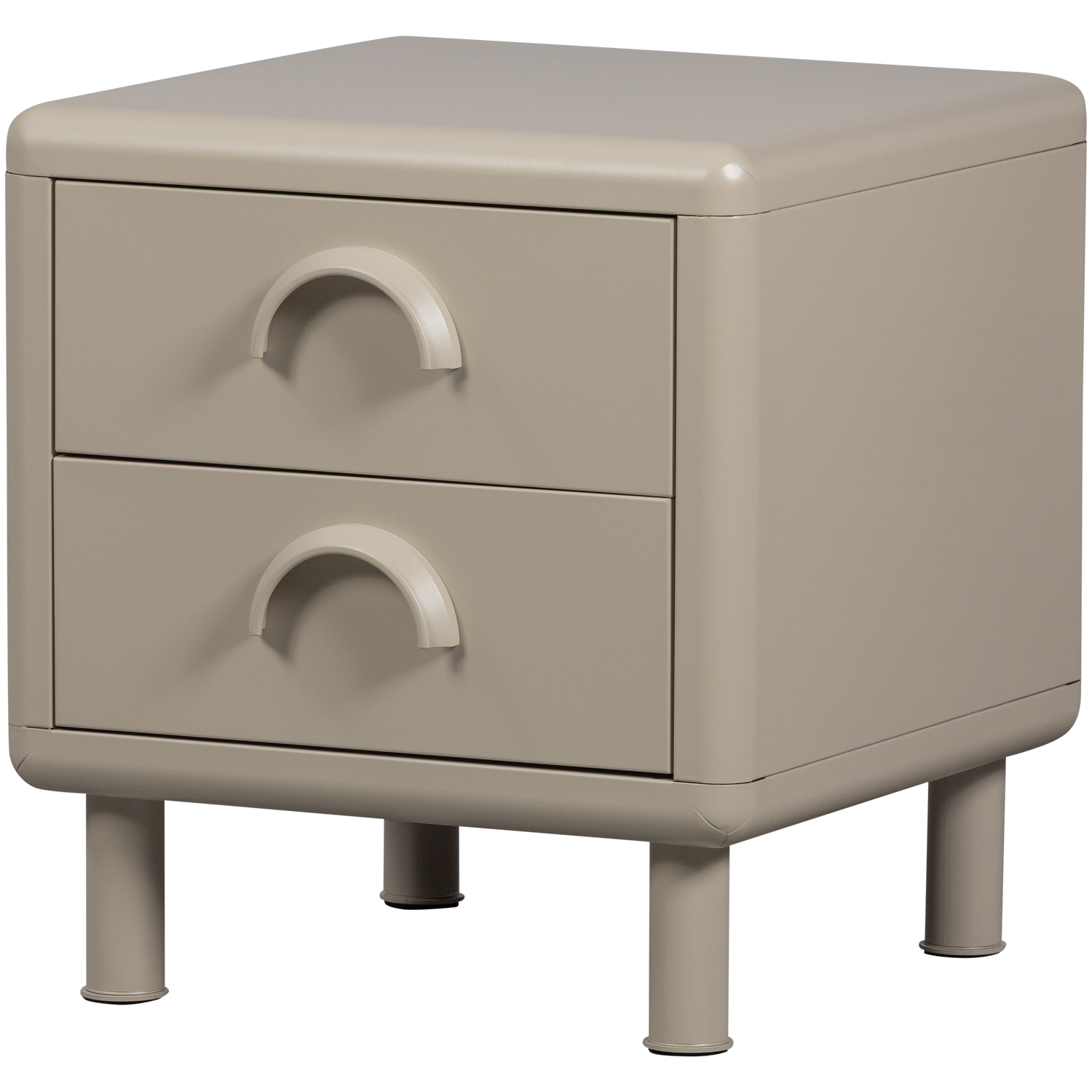 RUNE KOMMODE NACHTTISCH 2 SCHUBLADEN METALL SAND 377494-Z