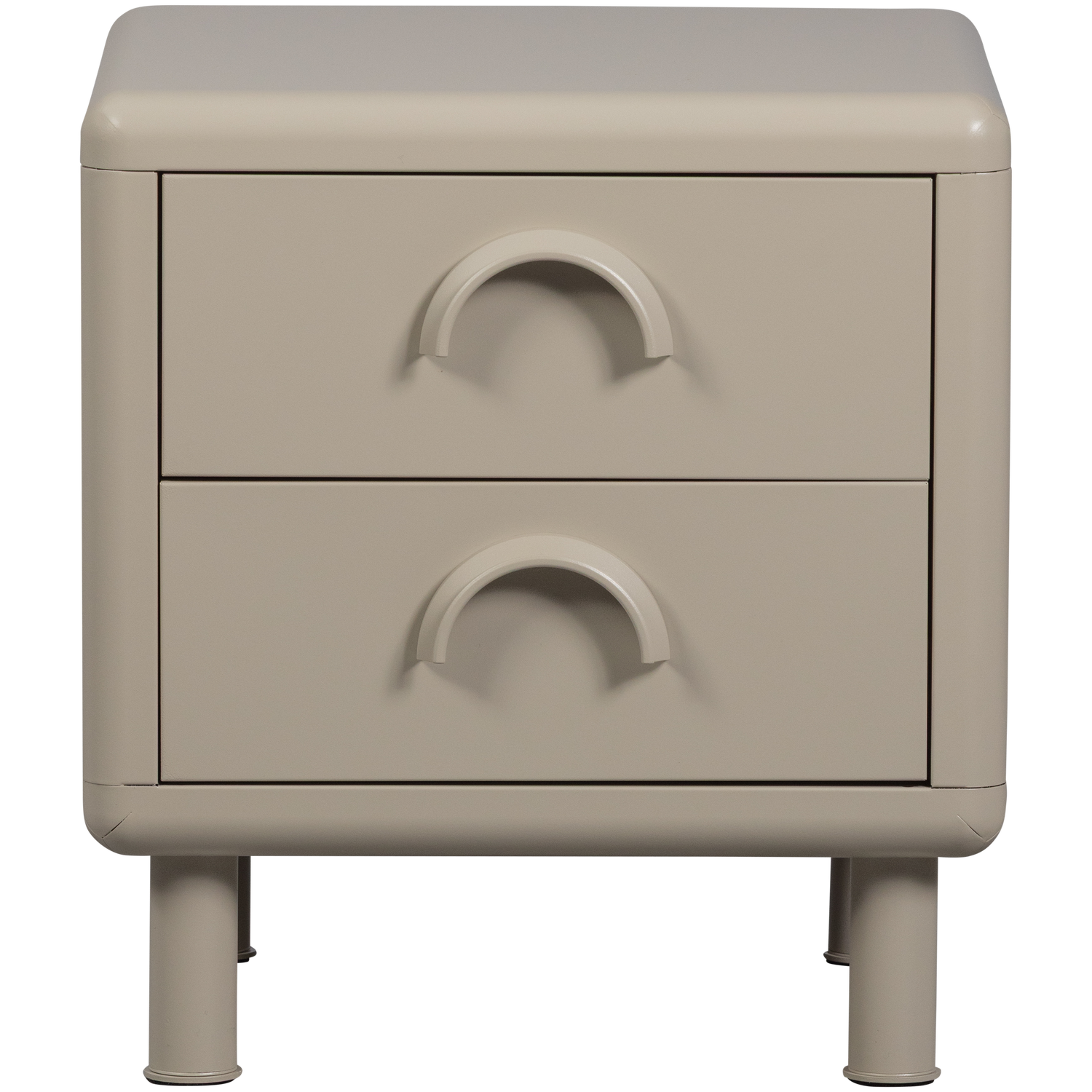 RUNE KOMMODE NACHTTISCH 2 SCHUBLADEN METALL SAND 377494-Z – Bild 4