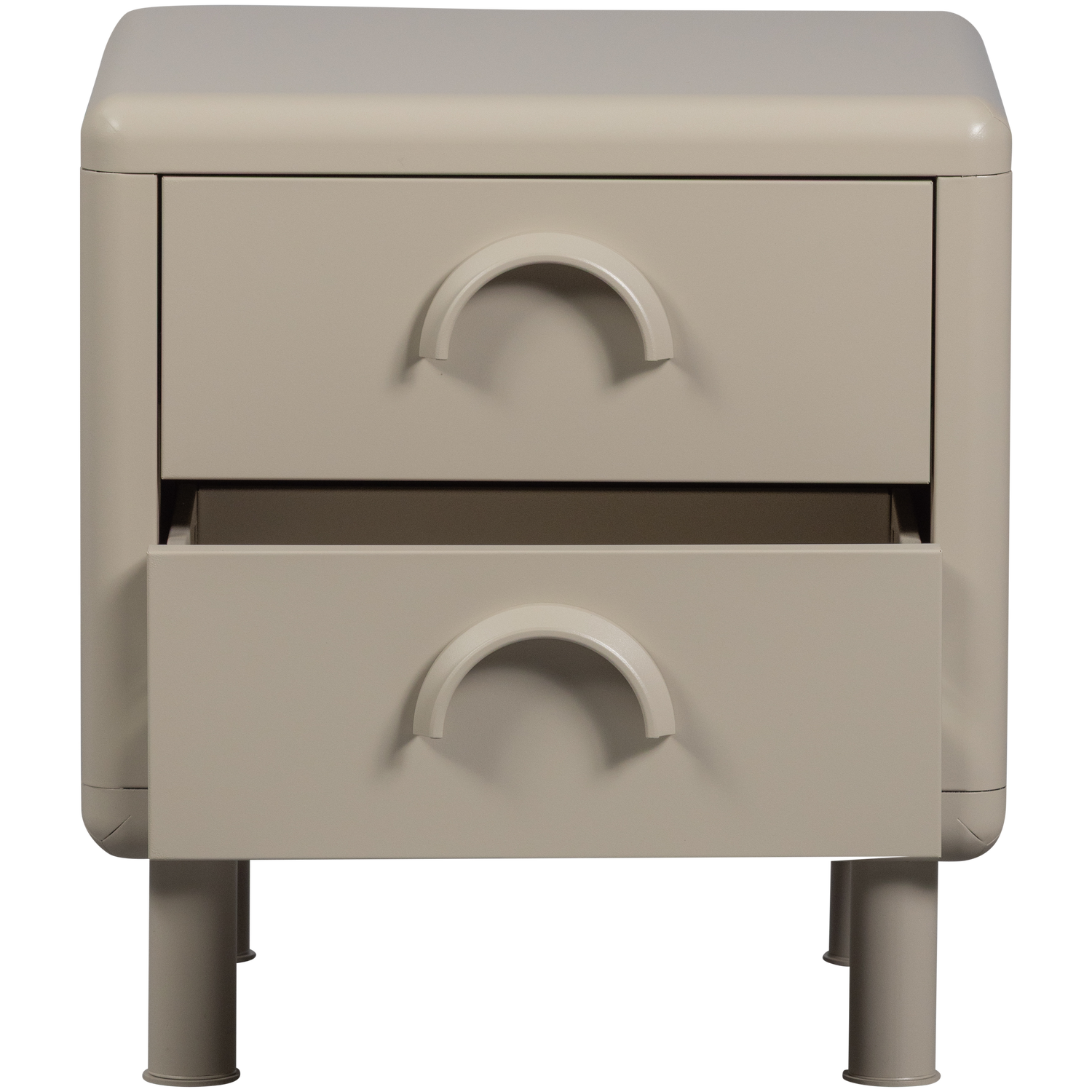 RUNE KOMMODE NACHTTISCH 2 SCHUBLADEN METALL SAND 377494-Z – Bild 5