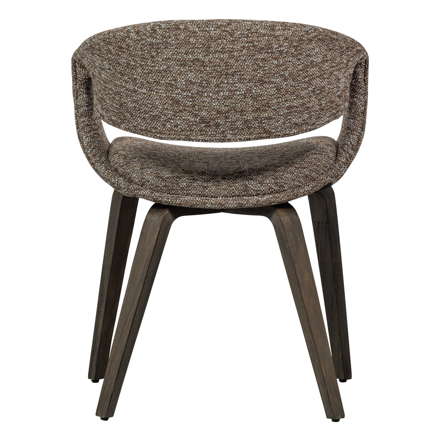 YOSSI ESSZIMMERSTUHL BRAUN MIT HOLZFUSS DUNKELBRAUN 377505-BD – Bild 6