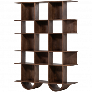 SINNE BUCHERREGAL MANGO HOLZ NUSSBAUM 180x130CM 377508-W